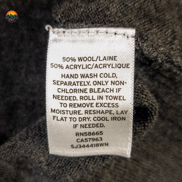 Sejour Cardigan Sweater Gray Wool Blend Knit Long Sleeve Plus Women's Size 1X - Picture 8 of 8